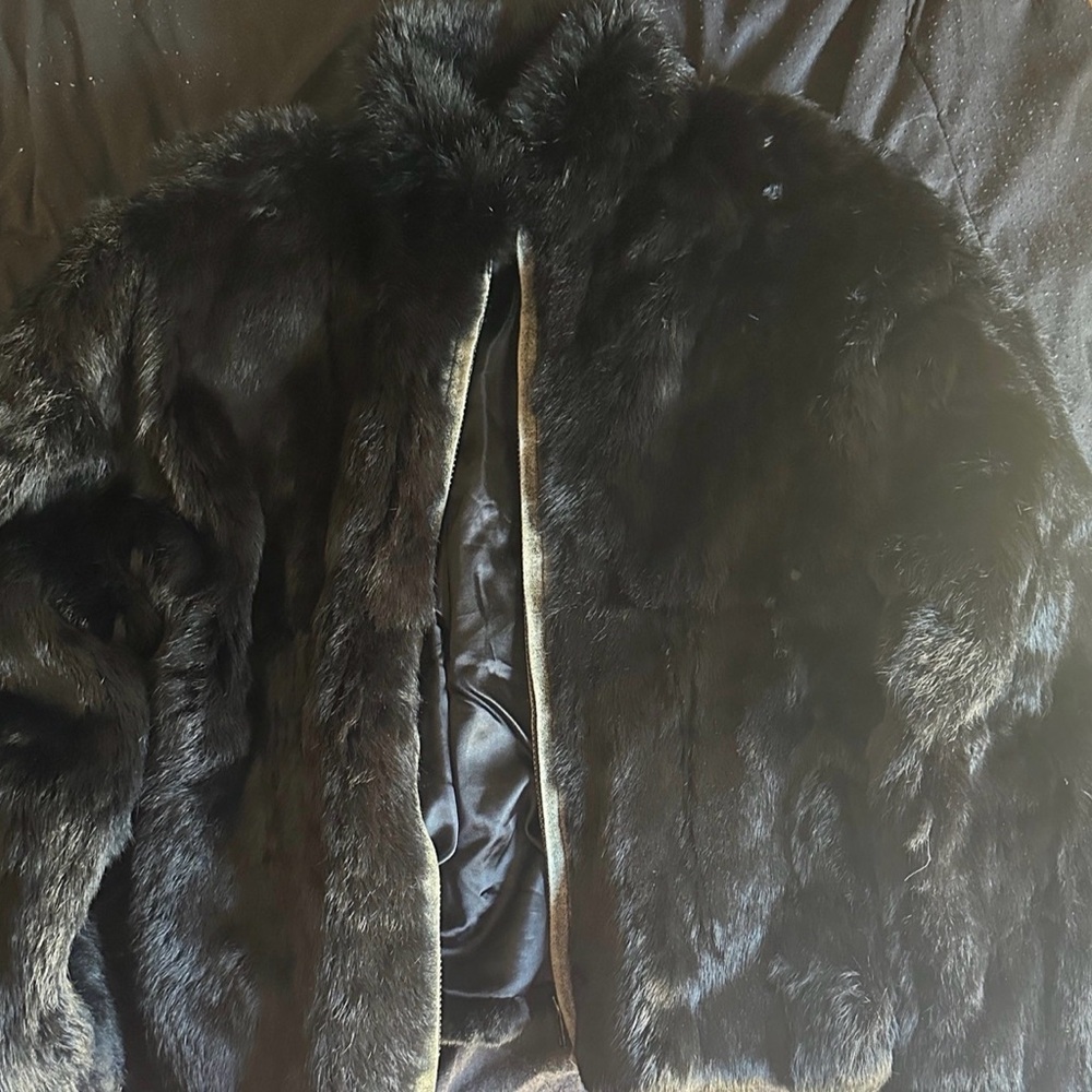 Luxurious Black Fur Coat